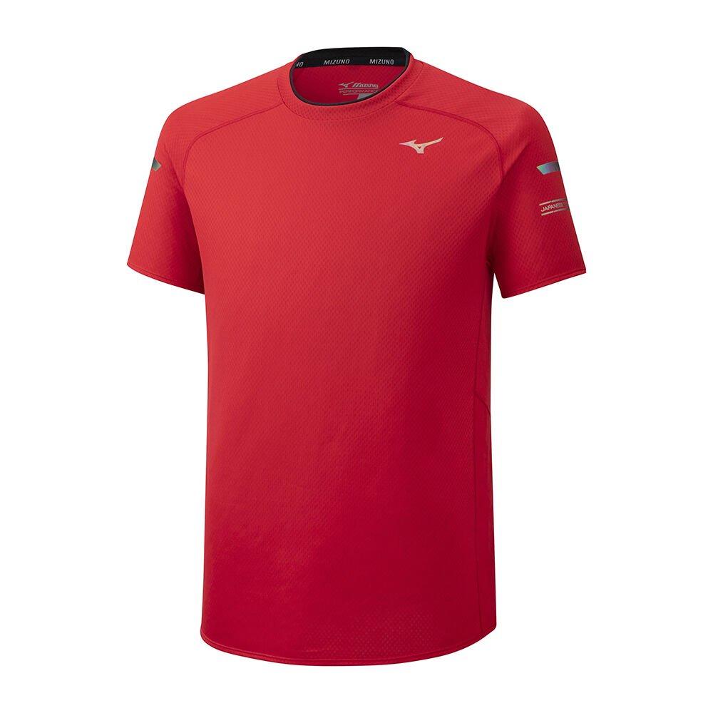 Mizuno Men's Running T-Shirts Solarcut Red - IMGPQRE-38